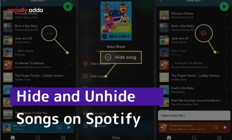 Hide and Unhide Songs on Spotify