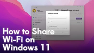 How to Share Wi-Fi on Windows 11