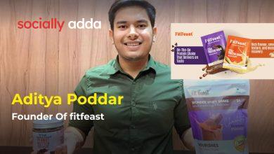 FitFeast story, Aditya Poddar, protein snacks India, D2C protein brand, Shark Tank India FitFeast, Shane Watson FitFeast, Axar Patel FitFeast, high-protein snacks, India health food market, FitFeast funding