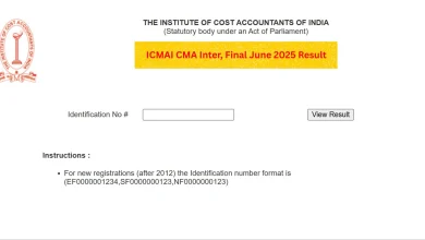 ICMAI CMA Result June 2025 : Check Steps